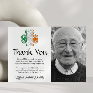 Tarjeta De Agradecimiento Memorial del Funeral Celtic Knot Gracias