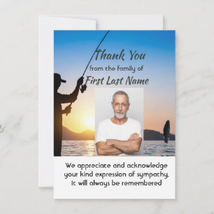 Tarjeta De Agradecimiento Memorial Fisher Fish Gracias