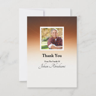 Tarjeta De Agradecimiento Memorial Funeral Thank You Card