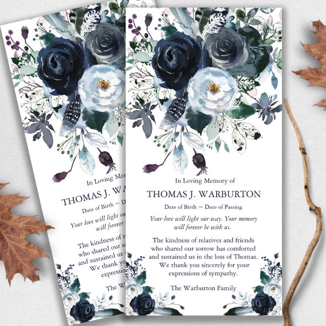 Tarjeta De Agradecimiento Memorial funerario Navío Peonies Loss (funeral thank you cards, bereavement, elegant, simple, celebration of life, sympathy card)