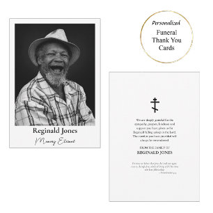 Tarjeta De Agradecimiento Memorial ortodoxo