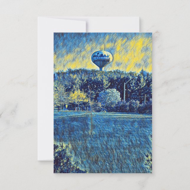 Tarjeta De Agradecimiento Menomonie, Wisconsin (Anverso)