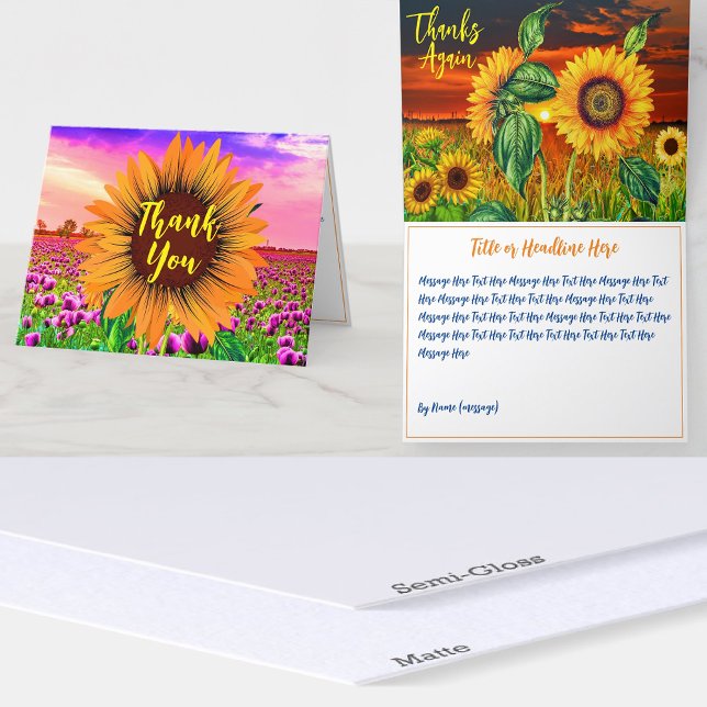 Tarjeta De Agradecimiento Mensaje de agradecimiento, Groovy Sunflower (Sunflower Thank You Card
Groovy Thank You Card
Thanks Message Card
Sunny Thank You Card
Floral )