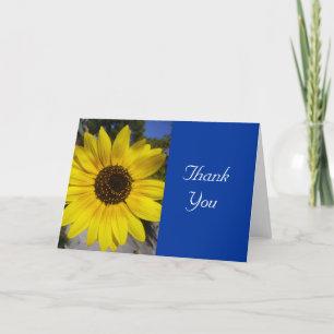 Tarjeta De Agradecimiento mensaje de girasol