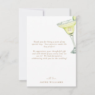 Tarjeta De Agradecimiento Mensaje de Margarita Fiesta en la Casa Gracias