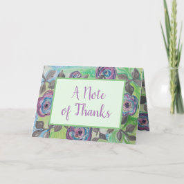 Tarjeta De Agradecimiento Mensaje de Personalizado floral por país