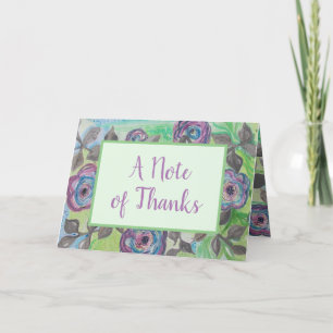 Tarjeta De Agradecimiento Mensaje de Personalizado floral por país