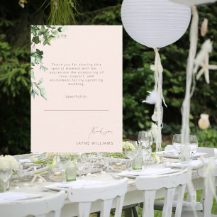 Tarjeta De Agradecimiento Mensaje de Rubor Ivy Despedida de Soltera Gracias