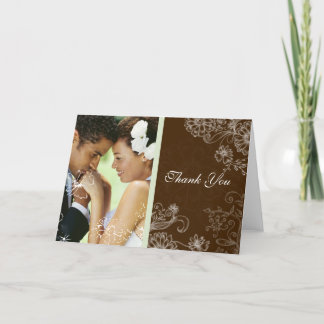 Tarjeta De Agradecimiento Menta del chocolate - boda