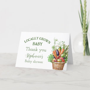 Tarjeta De Agradecimiento Mercado de agricultores Baby Shower de producción 