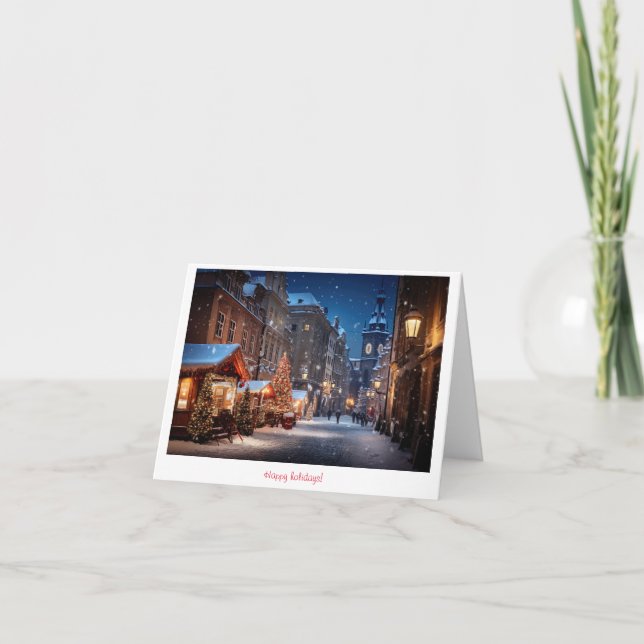 Tarjeta De Agradecimiento mercado de navidades (Anverso)