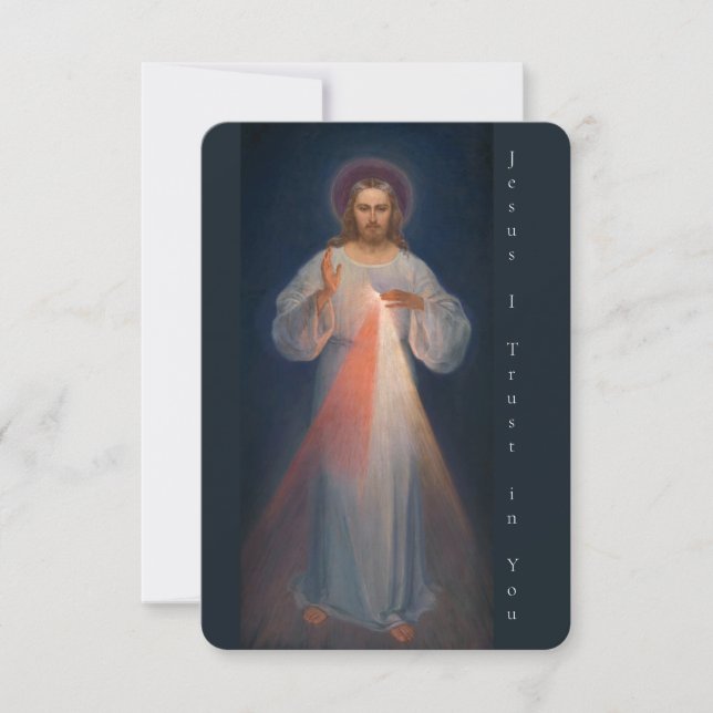 Tarjeta De Agradecimiento Merced divina de Kazimierowski Eugene (Anverso)