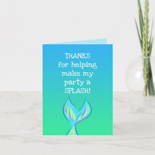 Tarjeta De Agradecimiento Mermaid
