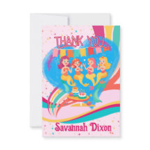 Mermaid Happy Birday Gracias Cartas