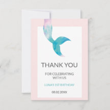 Mermaid Under the Sea 1st Birthday Pastel Girls