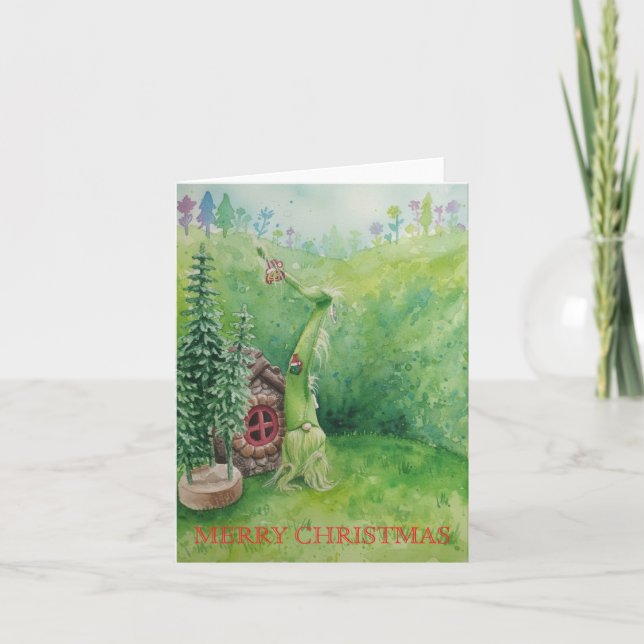Tarjeta De Agradecimiento Merry Christmas (Anverso)