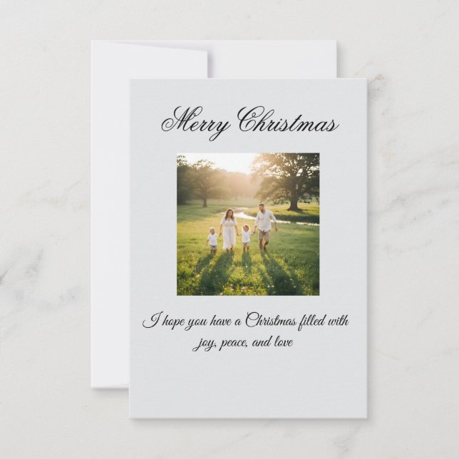 Tarjeta De Agradecimiento Merry Christmas Greeting Card (Anverso)