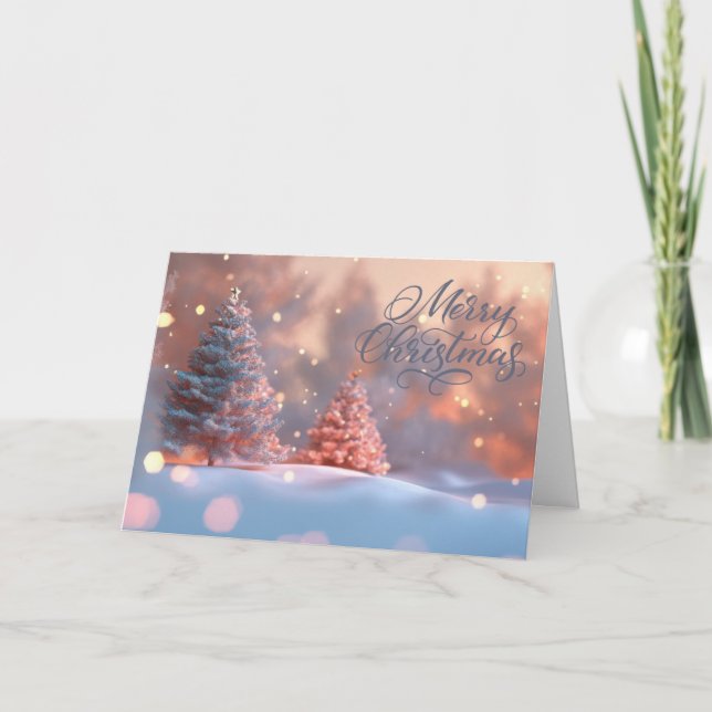 Tarjeta De Agradecimiento Merry Christmas Greeting Card Isaiah 7:14 (5x7) (Anverso)