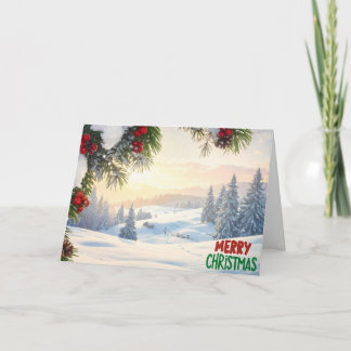 Tarjeta De Agradecimiento Merry Christmas Greeting Card Romans 6:23 (5x7)