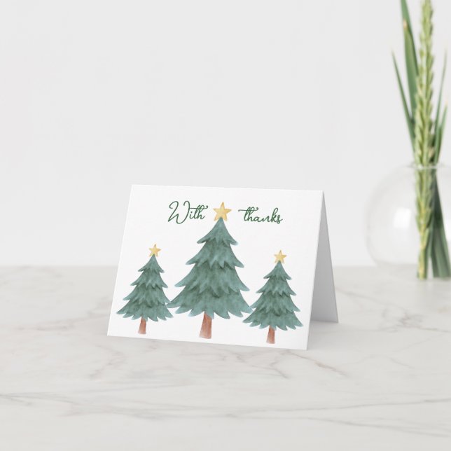 Tarjeta De Agradecimiento Merry Little Baby Shower Thank You Card (Anverso)