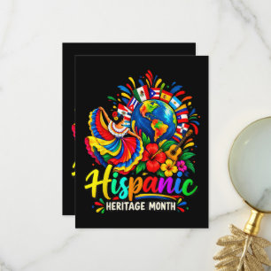 Tarjeta De Agradecimiento Mes de la Herencia Hispana Todos los Países