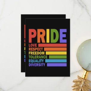 Tarjeta De Agradecimiento Mes del Orgullo Gay LGBT
