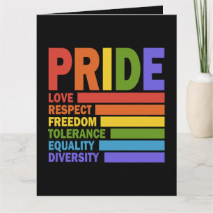 Tarjeta De Agradecimiento Mes del Orgullo Gay LGBT