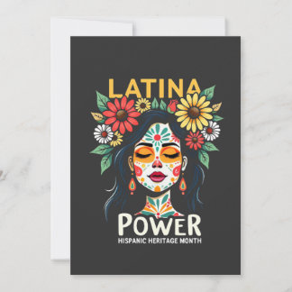 Tarjeta De Agradecimiento Mes del Patrimonio Hispano de Latina Power