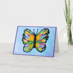 Tarjeta De Agradecimiento Metamorfosis - Arte Infantil para CHOC