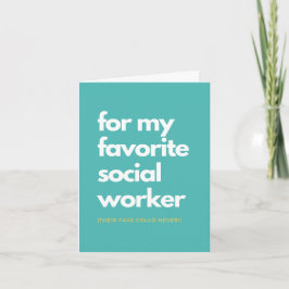 Tarjeta De Agradecimiento Mi asistente social de baño