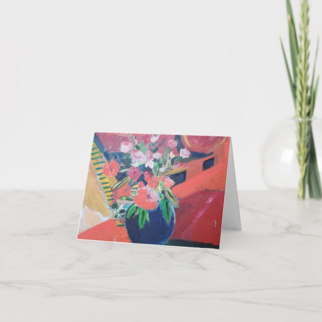 Tarjeta De Agradecimiento Mi caché azul (Anverso)