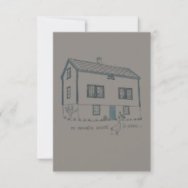 Tarjeta De Agradecimiento Mi casa favorita está aquí