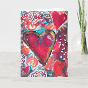 Tarjeta De Agradecimiento Mi corazón amoroso, 080814