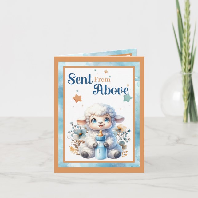 Tarjeta De Agradecimiento Mi Cordero Pequeño (Anverso)