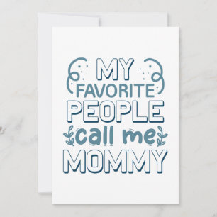 Tarjeta De Agradecimiento Mi Gente Favorita Me Llama Mamá