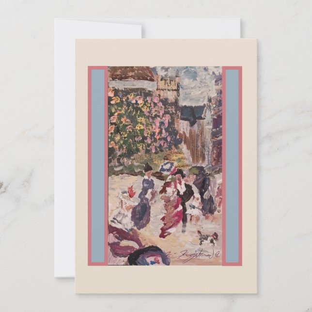 Tarjeta De Agradecimiento mi horsey renoir (Anverso)