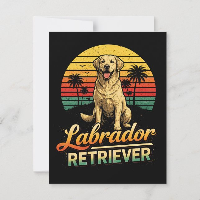 Tarjeta De Agradecimiento Mi Labrador Retriever (Anverso)
