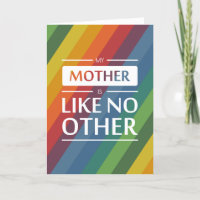 Mi madre no es como ningún otro