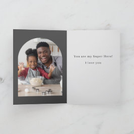 Tarjeta De Agradecimiento Mi padre, el día del padre de mi superhéroe