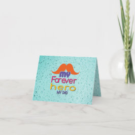 Tarjeta De Agradecimiento Mi padre, mi héroe de siempre