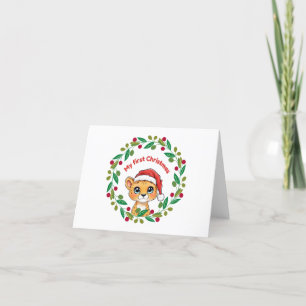 Tarjeta De Agradecimiento Mi primer ornamento navideño