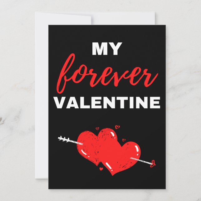 Tarjeta De Agradecimiento Mi Siempre Valentine (Anverso)
