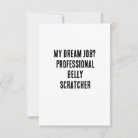 ¿Mi trabajo de sueño? Raspador de vientre profesio