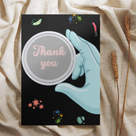 Tarjeta De Agradecimiento Microbiología Gracias