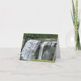 Tarjeta De Agradecimiento Middle Falls (Ska-ga-dee) card