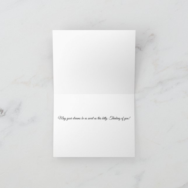 Tarjeta De Agradecimiento Midnight Kitty Adventure_Thinking of You Card (Interior)