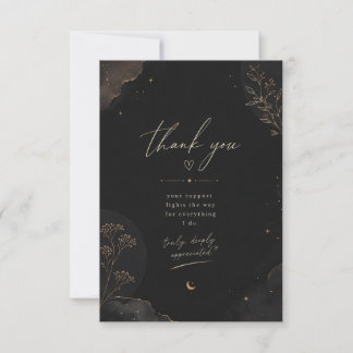 Tarjeta de agradecimiento Midnight Luxe