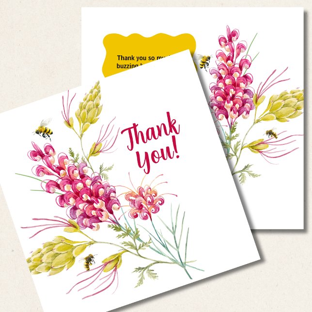 Tarjeta De Agradecimiento Miel de Abeja Bumble Bee (Subido por el creador)
