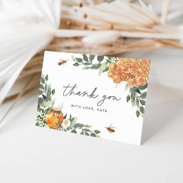 Tarjeta De Agradecimiento Miel de Flor de Naranja Abeja 