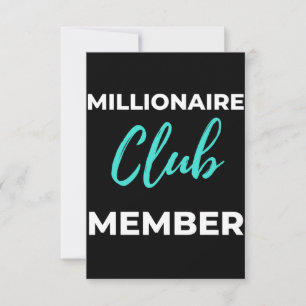 Tarjeta De Agradecimiento Miembro del Club Millionaire